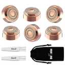 Gurelax Replacement Heads for Finishing Touch Flawless Gen2, Replacement Blades for Facial Hair Remover Device for Women, 18k Gold Replacement Heads with Flannel Bag