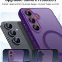 CANSHN Magnetic Shockproof for Samsung Galaxy S25 Plus Case Deep Purple