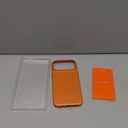 for iPhone 17 Pro/17 Pro Max Magnetic Case,Classic Liquid Silicone Anti-Scratch Mobile Phone Case (Dark Orange,17 promax)