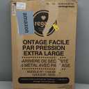 Regalo Safety 29-49" Easy Step Extra Wide Baby Gate for Doorways & Bottom of Stairs, Pressure Mounted Safety Gate with Door for Babies, Toddlers & Pets, Black