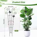 2 Pack 30 Inch Taller Plant Trellis for Potted Climbing Plants Indoor,Expandable Metal Garden Trellis for Climbing Plants,Flowers Vine Ivy, Sturdy Houseplant Support for Potted Plants with Ties
