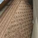 Bullnose Stair Treads Non Slip 9.5" x 32", 7 Pcs Carpet Stair Treads for Wooden Steps Indoor with Edge Protection, Reusable Peel and Stick TPU Backing Stair Runner Rugs - Lattice Pattern Brown