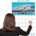 SUNEE 2026 Wall Calendar Extra Large 17"x27", 21 Month from October 2025 to June 2027, Vertical Extra Large Monthly Calendar 2026-2027 for Wall, National Parks