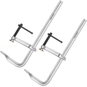 MAXPOWER 16-inch F Clamp, 4-3/4" Throat, Forged Full Steel Bar Clamp