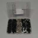 240 pcs M5 T Nut Screws Kit for 2020 2040 2080 Aluminum Extrusion, 120 pcs Black M5x8/10/12/14mm Hexagon Socket Screws and 120 pcs M5 Drop in T-Nuts with 1 pcs Hex Wrench