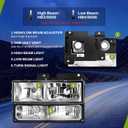 AUTOSAVER88 Headlight Assembly Compatible with 1994-1998 Chevy GMC C/K