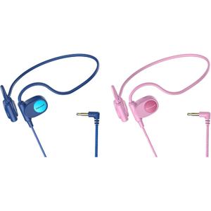 Kids Headphones, Wired Air Conduction Open Ear Headphones, 85dB Volume Limiting-Blue, Pink