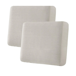 H.VERSAILTEX Super Stretch Individual Seat Cushion Covers Sofa Covers Couch Covers Slipcover Sets Thick Jacquard Textured Twill Fabric (1 piece Large Sofa Cushion Covers)