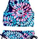 Kanu Surf Girls Daisy UPF 50 Beach Sport Halter Tankini 2-Piece Swimsuit 12