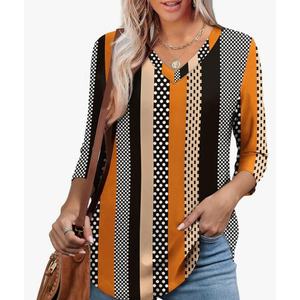 WEESO 3/4 Length Sleeve Womens Tops V Neck Casual Flowy Tunic Tops Loose Fit Blouses Curved Hem Spring Summer Outfits
Amazon's Choice, Size S.