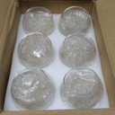 24 Pack Glass Bubble Vases,Small flower bud vases bulk,4"W x3"H Set of 12 Pcs Clear Bowl Vase,2.6"W x2.2"H Set of 12 Pcs Round Candle Holders,Mini Globe Vase Centerpiece for Wedding Party,Home Decor