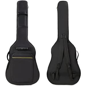 41 Inch Padded Acoustic Guitar Backpack Water-Resistant Thick Gig Bag Soft Cover Black Electric Guitar Gear Bag Kids Guitar Travel Case Dual Adjustable Shoulder Strap Bag with Zipper