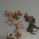 10pcs Forest Animals Figures, Woodland Creatures Figurines, Miniature Toys Cake Toppers