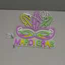 Mardi Gras Neon Sign Decoration, New Orleans Carnival Party Decor Neon Sign, Mardi Gras Hanging Ornaments Neon Sign Decor for Wall Bedroom Bar Club Decor