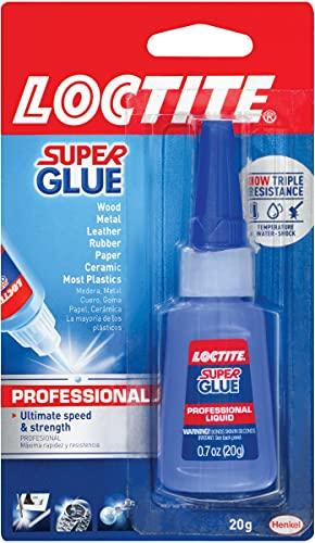 Loctite Super Glue Professional Liquid, 20 Gram Bottle, 3 Pack - Clear Superglue for Plastic, Wood, Metal, Crafts, & Repair, Instant Glue Adhesive, Quick Dry
