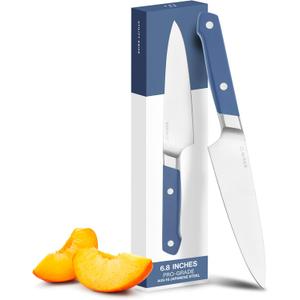 Misen 6.8" Chef Knife High Carbon Japanese AUS-10 Stainless Steel Hybrid German & Japanese Blade Precision Kitchen Knife for Professionals & Home Cooks Ultimate Cutting Performance - Blue