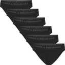 DANISH ENDURANCE Men's Viscose from Bamboo Briefs (6-Pack)  Ultra-Soft Viscose Underwear, Breathable & Tag-Free Comfort (Black)