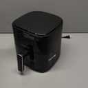 Chefman Air Fryer  4 QT Compact Airfryer for Quick & Easy Meals, Features Hi-Fry Technology for Extra Crisp, Easy-View Window, Touch Controls with 4 Presets, Nonstick & Dishwasher Safe Basket - Black