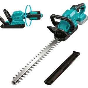 Cordless Hedge Trimmer 22-Inch Compatible with Makita 18V Battery, 3000RPM Brushless Motor Electric Hedge Trimmer, 180°Rotatable Head, Battery Powered Bush Trimmer for Yard, Garden(Tool Only)
