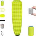 FLEXTAILGEAR Portable Sleeping Pad with Electric Air Pump, 9.4 R-Value Self Inflating Sleeping Pad, Ultralight Air Mattress for Camping, Backpacking, Hiking, Travel (Twin XL)