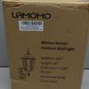 Lamomo Motion Sensor Outdoor Lights, Upgrade Dusk to Dawn Bronze Outdoor Light Fixture Wall Mounted, 100% Anti-Rust Aluminum Waterproof Porch Lights for Patio Front Door Garage, Bronze 