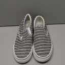 Women's Slip on Shoes Canvas Sneakers Loafers Non Slip Shoes Low Top Casual Shoes (8.5, White)