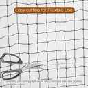 Cat Balcony Net, Steel Wire Reinforced, Anti-Fall Fence, Safety Net, Extra Strong (10 X 13 Ft)