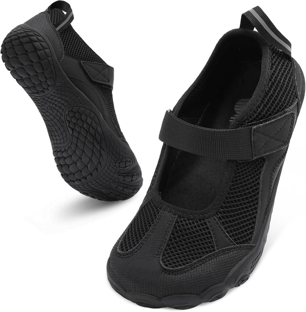 BARERUN Water Shoes for Women Barefoot Womens Hiking Shoes Zero Drop Quick-Dry Aqua Travel Swim Beach River Lake Sand Pool Boat Surf Garden Gym Exercise Non Slip Wide Sandals, Size 10 Wide