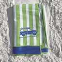 Towels, Quick Dry, Sand Resistant, Light Weight and Compact (Thin Stripe Green, 78 x 35 Towel)