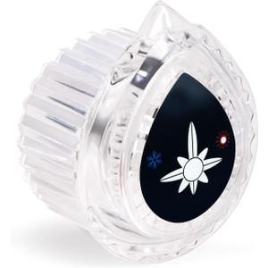 2 x Shower Handle. Compatible with Moen 100710 Series Thermostatic Single Bathtub and Shower Replacement Handle Kit. White and Black knob Inserts, 1-Piece Pack