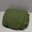 Ink+Ivy Bree Knit Throw Blanket for Bed, Sofa, and Couch, Lightweight, Breathable, Soft & Cozy Summer Blanket, Throw (50 in x 60 in) Green