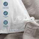 Bare Home Microfiber Duvet Cover Set - Ultra Soft Washed Microfiber - Queen Size - Linen-Like Look - Easy Care - Breathable Fabric - Our Softest Duvet Cover Set (Queen, Frost Grey)