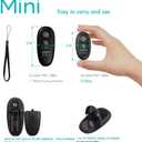 Remote Shutter Release for Canon EOS R, RP, 850D, T7, 5D Mark IV, Fujifilm XT-3, X-T30 II - Wireless Camera Remote Control - Replaces Canon RS-80N3, RS-60E3, Fuji RR-100, Olympus RM-CB2