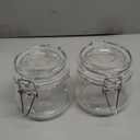 Glass Jar With Airtight Lid 16 Oz (Set Of 2) Wide Mouth Airtight Food Storage Containers Leakproof Canister For Coffee,Sugar,Chocolate Chips,Canning,Candy,Cereal,Spice,Pickle,Cookies,Dried Fruits