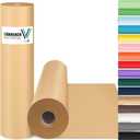 Vanhench 15"x 1200"(100') Brown Wrapping Paper, Craft Paper, Kraft Paper, Gift Wrapping Bulletin Board Arts & Crafts, Bouquet Flower Table Covering Poster Packing Shipping Moving Supplies