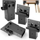 Elevator Bracket, Deer Stand Brackets 4x4, Deer Blind Bracket with Powder Coating, Outdoor Angle Bracket for Hunting Box Blind, Elevated Platform, Tree Stand, Shooting Shack, Pergolas, 4 PCS