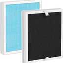 Replacement Filter Compatible with PureZone Kids Bear Air Puri-fier, 3-in-1 H13 True HEPA with Activated Carbon Filter and Pre-filter, 2 Pack