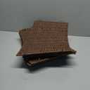 OIAHOMY Christmas Tree Collar, Wicker Holiday Tree Skirt & Stand Base Cover,Paper Rope Christmas Decor, Brown-27 inch (X-Large)