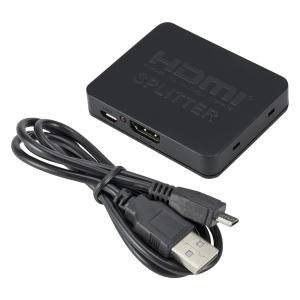 4K HDMI Splitter 1 in 2 Out HDMI Switch 1x2 HDMI Video Splitter Amplifier Dual Display for HDTV Box PC Monltor Projector Laptop
