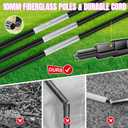 Pro-Grade Kids Backyard Soccer Goal, Tear-Resistant 5-Layer Polyester Soccer Net & 10mm Poles for Maximum Durability, 4x3ft/6x4ft/7x5ft, Pop Up Portable Soccer Training Equipment Set with Size 4 Ball