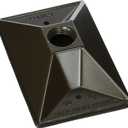 BELL 5186-2 1-Gang Rectangular Cluster Weatherproof Cover, One 1/2 in. Threaded Outlet, Bronze