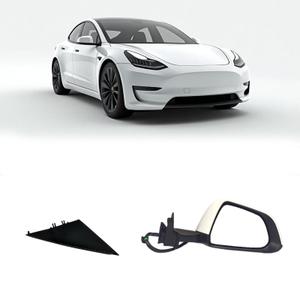 CEYGXICE Tesla Model 3 Passenger Side View Mirror Assembly Compatible with 2017-2025 Right Door Mirror With Memory Recall/Power Folding/Heated Glass/Power Adjusted(White)