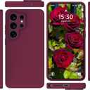 Varikke for Samsung Galaxy S26 Ultra Case, Liquid Silicone Upgrade [Camera Protection] [Anti-Scratch Microfiber Lining] Slim Soft Touch Gel Rubber Shockproof Phone Case 6.9", Burgundy