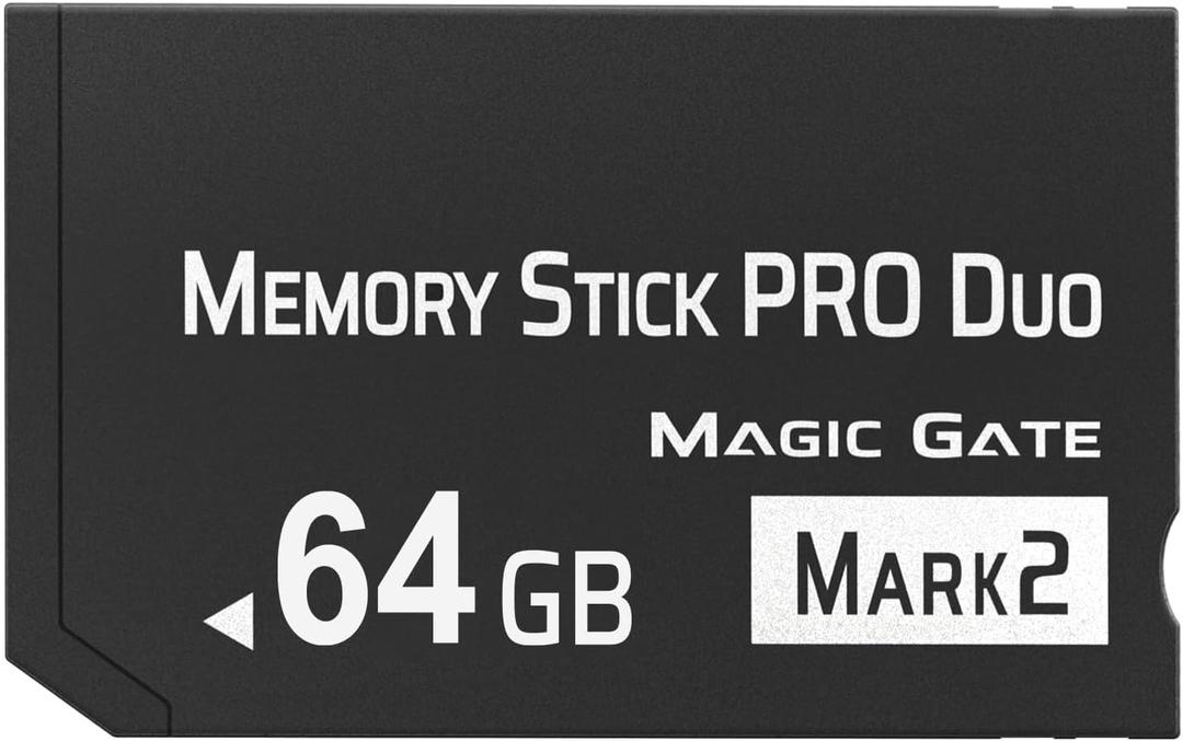 Original 64GB Memory Stick Pro Duo MARK2,High-Speed Memory Stick Duo Compatible with PSP1000 2000 3000 Accessories and Camera Memory Cards