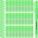 Fulmoon 80 Pieces Highlighters, Chisel Tip Bright Colors Quick Drying Markers for Adults Highlighting in the Home Office(Green)