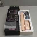 Steamer for Clothes, 1000W Portable Garment Steamer Travel Size, 100-240V Dual Voltage, 120ml Tank Handheld Steam & Iron 2 in 1, for Home, Business, Global & Europe Traveling, Rose Gold