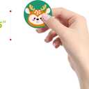 5 x 600 Adorable Round Animal Encouraging Incentive Stickers in 16 Designs with Perforated Line Expanded Version (Each Measures 1.5" in Diameter)