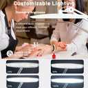 3500 Lumen Led Nail Desk Lamp, 38W Nail Tech Light Dimmable Task Lamp for Home Office Beauty Salon Workbench, Shadowless Nail Desk Light - 20 Inches Luxury White (Universal Manicure Table Clamp)