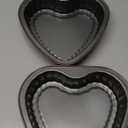 8 Inch Heart Cake Pan Set of 2, Heart Shaped Cake Molds for Baking Wedding Birthday Valentine's Day Cakes