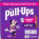 Pull-Ups Girls' Potty Training Pants, Size 5T-6T, 80 Count